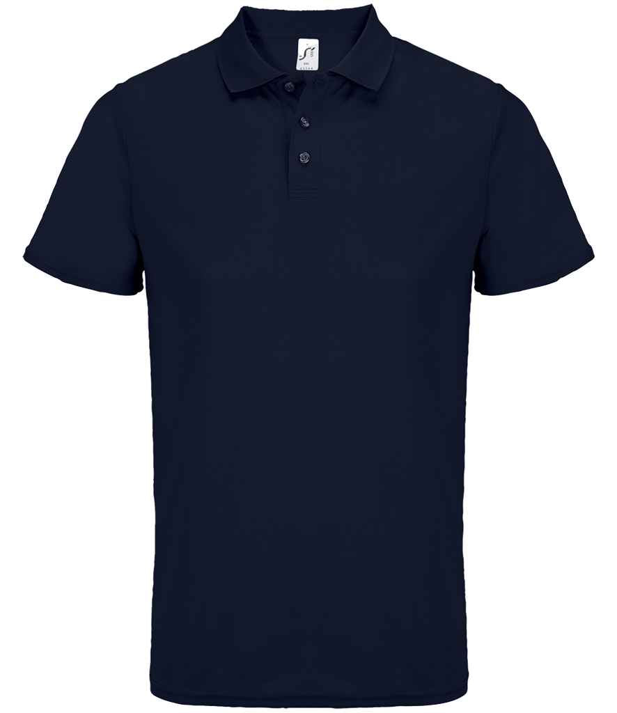 SOL'S SOL'S Unisex Pitcher Recycled Polyester Piqué Polo Shirt - French Navy (04442)