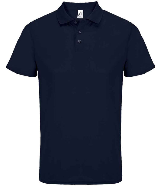 SOL'S SOL'S Unisex Pitcher Recycled Polyester Piqué Polo Shirt - French Navy (04442)