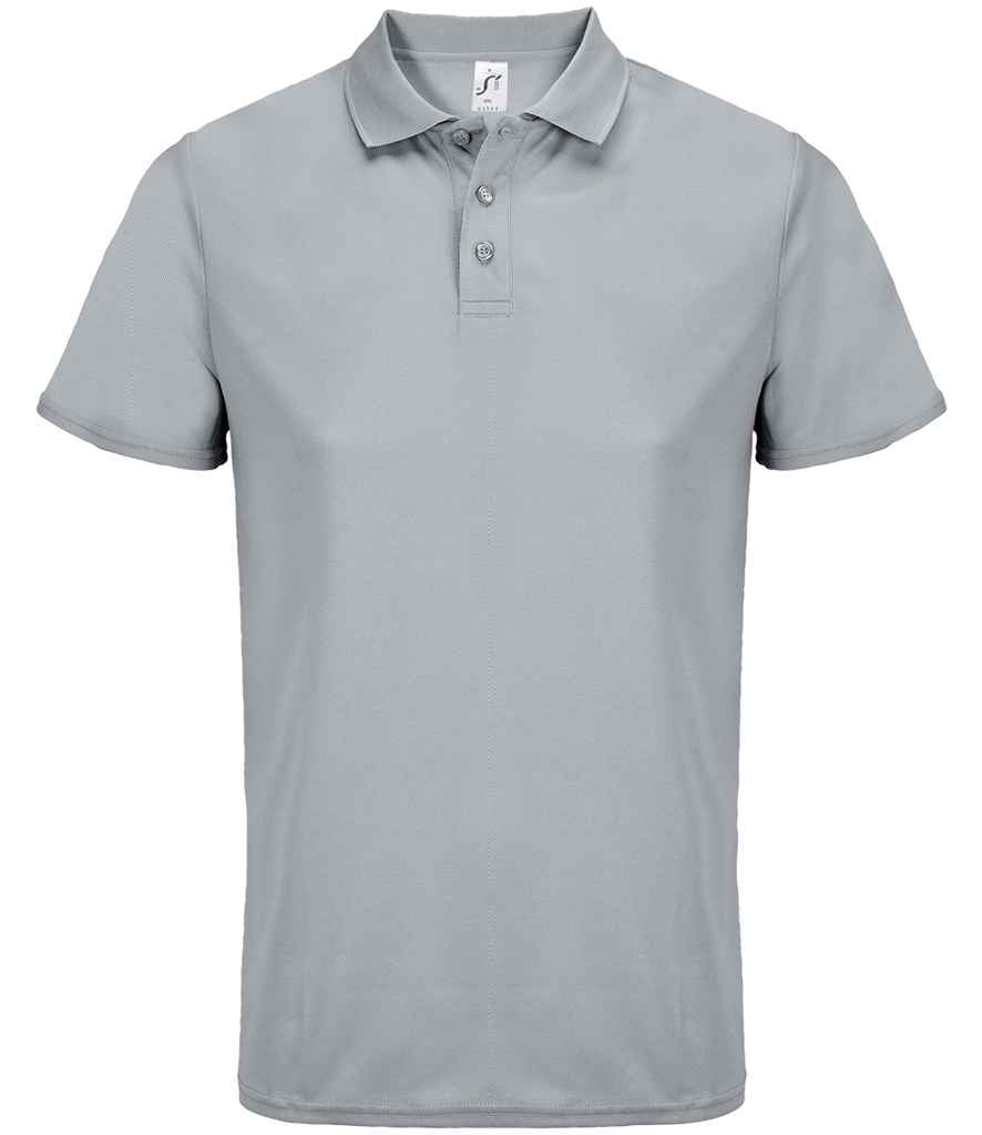 SOL'S SOL'S Unisex Pitcher Recycled Polyester Piqué Polo Shirt - Pure Grey (04442)