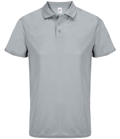 SOL'S SOL'S Unisex Pitcher Recycled Polyester Piqué Polo Shirt - Pure Grey (04442)
