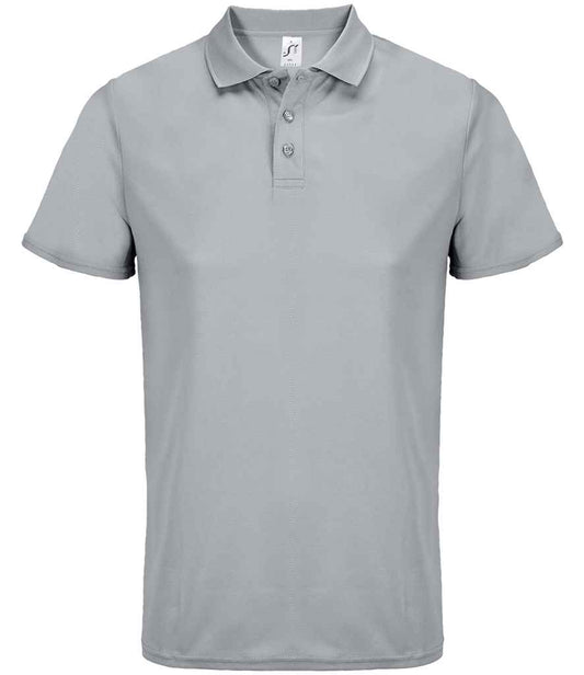 SOL'S SOL'S Unisex Pitcher Recycled Polyester Piqué Polo Shirt - Pure Grey (04442)