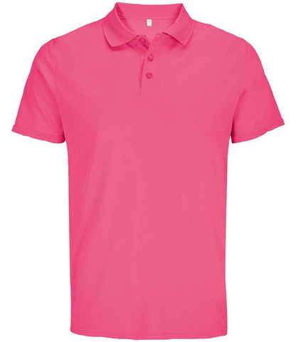 SOL'S SOL'S Unisex Pitcher Recycled Polyester Piqué Polo Shirt - Ribbon Pink (04442)