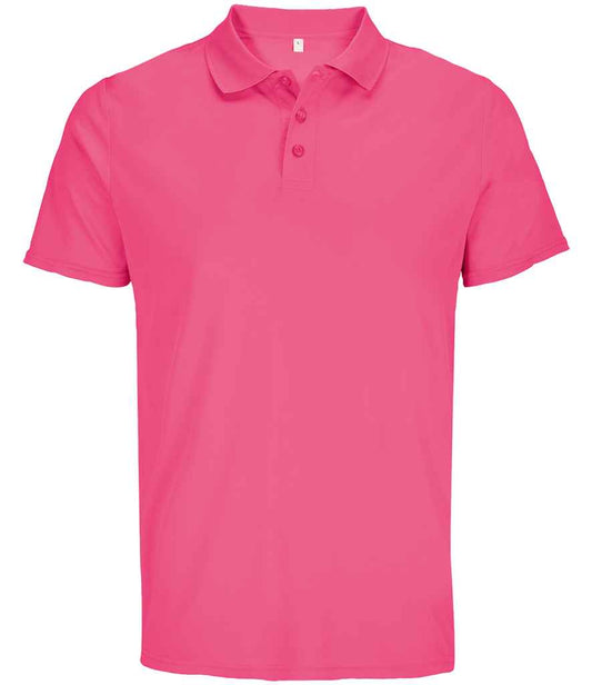 SOL'S SOL'S Unisex Pitcher Recycled Polyester Piqué Polo Shirt - Ribbon Pink (04442)