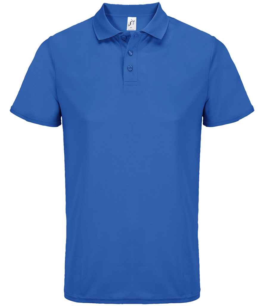 SOL'S SOL'S Unisex Pitcher Recycled Polyester Piqué Polo Shirt - Royal Blue (04442)