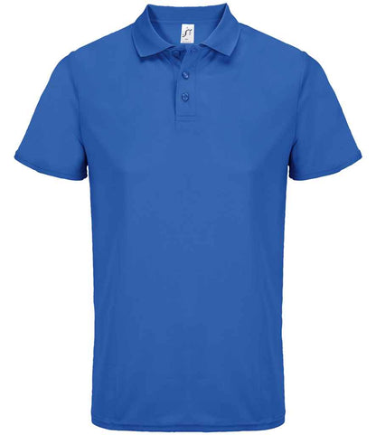 SOL'S SOL'S Unisex Pitcher Recycled Polyester Piqué Polo Shirt - Royal Blue (04442)