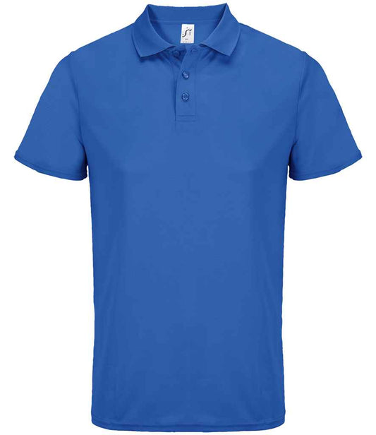 SOL'S SOL'S Unisex Pitcher Recycled Polyester Piqué Polo Shirt - Royal Blue (04442)