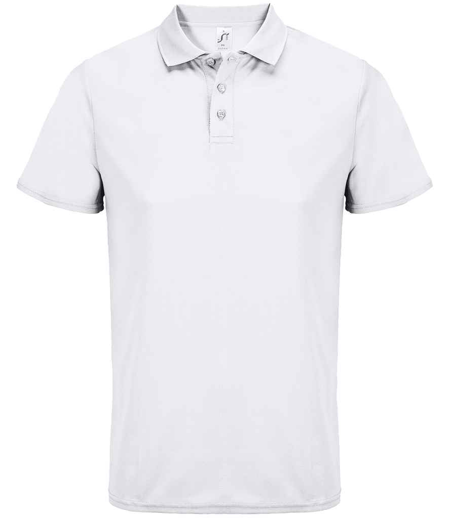 SOL'S SOL'S Unisex Pitcher Recycled Polyester Piqué Polo Shirt - White (04442)