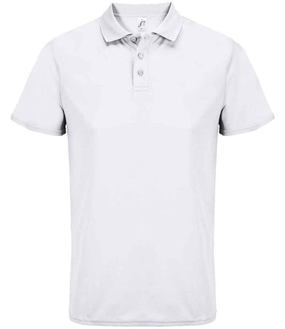 SOL'S SOL'S Unisex Pitcher Recycled Polyester Piqué Polo Shirt - White (04442)