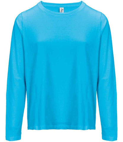SOL'S SOL'S Ladies Monarch Long Sleeve T-Shirt - Aqua (04443)