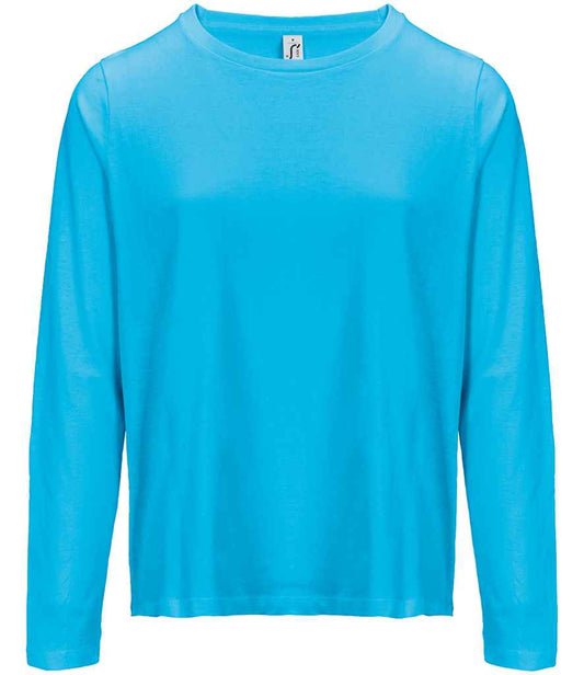SOL'S SOL'S Ladies Monarch Long Sleeve T-Shirt - Aqua (04443)