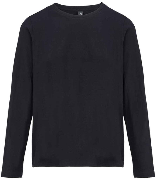 SOL'S SOL'S Ladies Monarch Long Sleeve T-Shirt - Deep Black (04443)