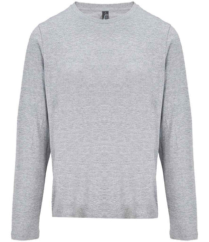 SOL'S SOL'S Ladies Monarch Long Sleeve T-Shirt - Grey Marl (04443)