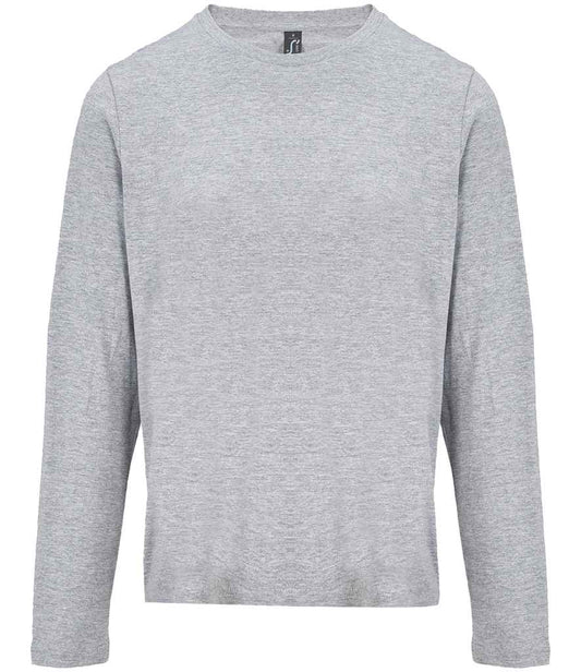 SOL'S SOL'S Ladies Monarch Long Sleeve T-Shirt - Grey Marl (04443)