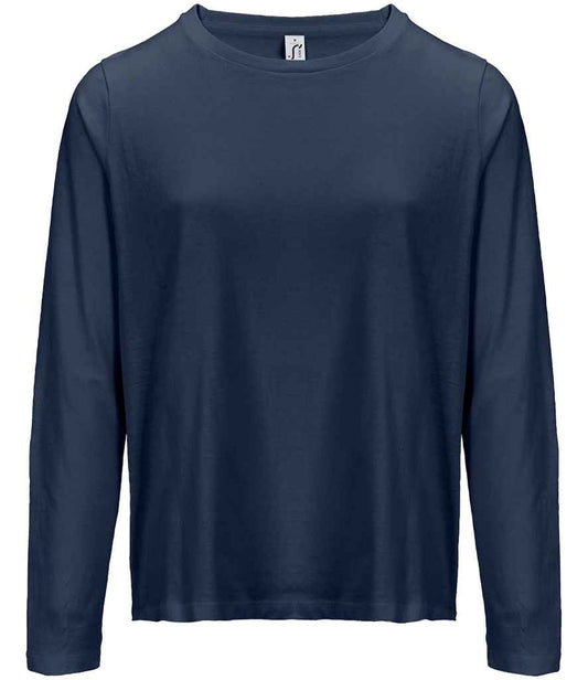 SOL'S SOL'S Ladies Monarch Long Sleeve T-Shirt - Navy (04443)