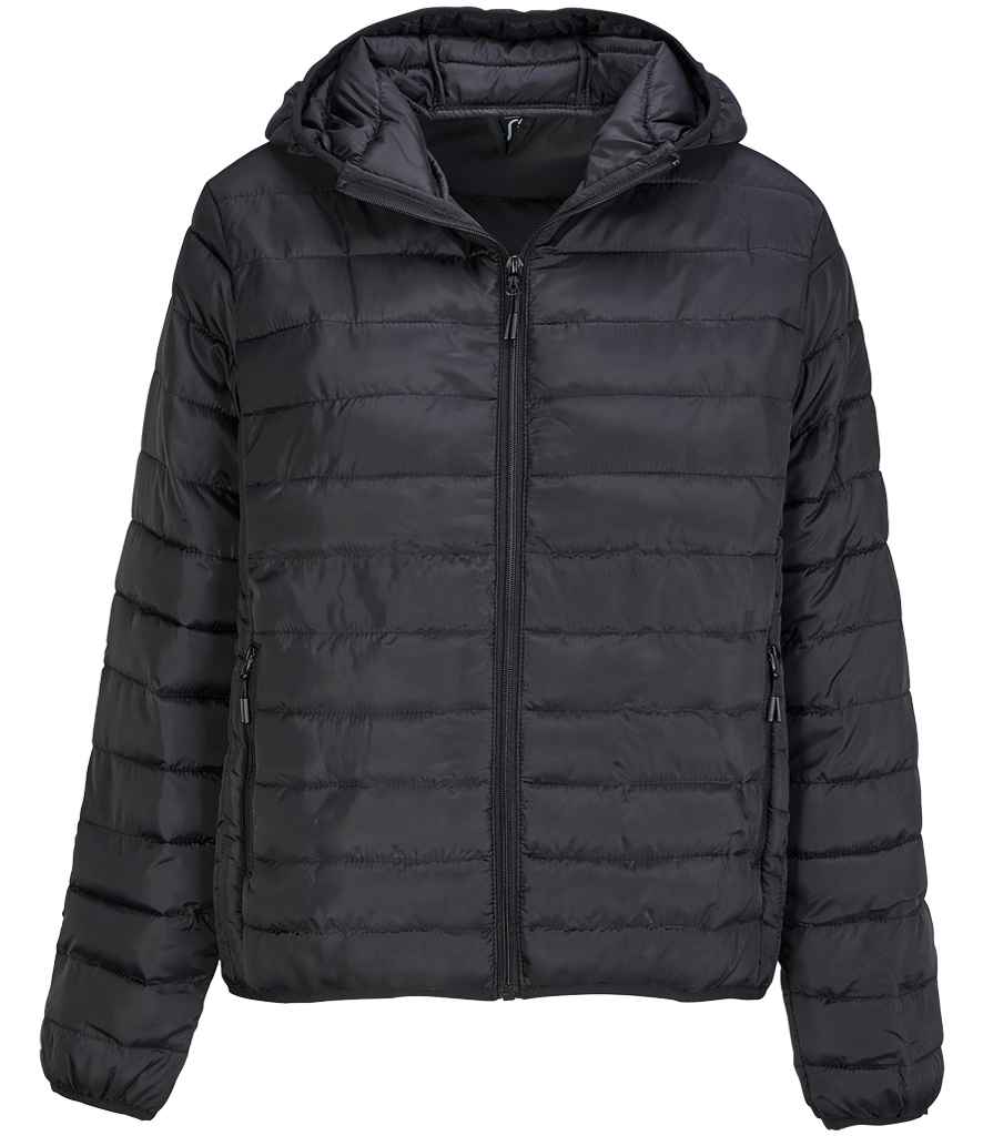 SOL'S SOL'S Ladies Stream Hooded Jacket - Black (04445)