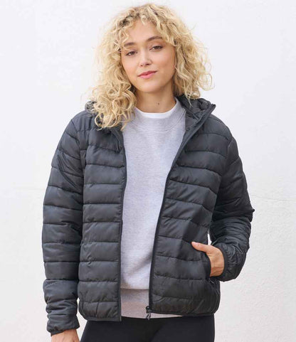 SOL'S SOL'S Ladies Stream Hooded Jacket - Black (04445)