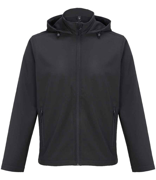 SOL'S SOL'S Race Hooded Soft Shell Jacket - Black (04447)