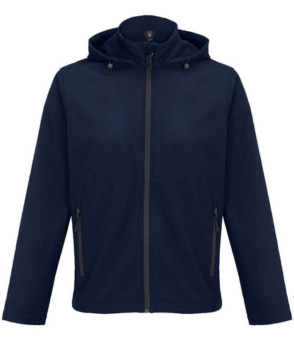 SOL'S SOL'S Race Hooded Soft Shell Jacket - French Navy (04447)