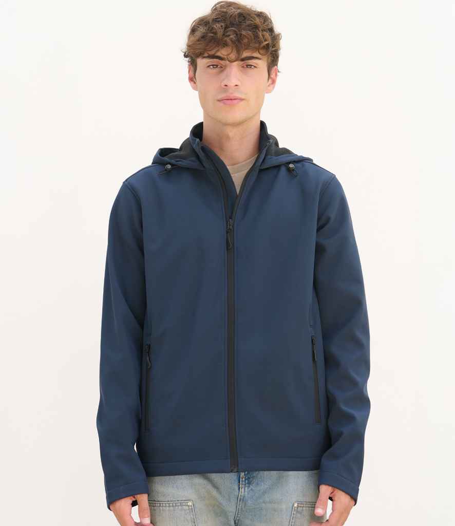 SOL'S SOL'S Race Hooded Soft Shell Jacket - French Navy (04447)