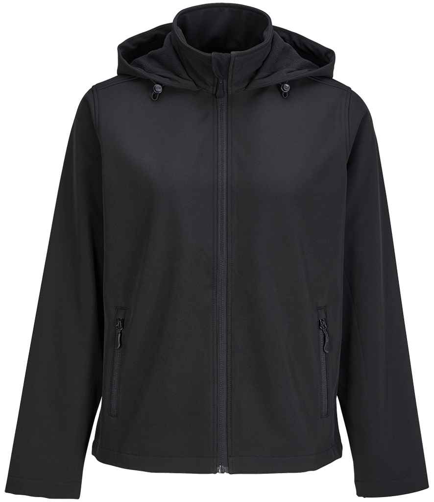 SOL'S SOL'S Ladies Race Hooded Soft Shell Jacket - Black (04448)