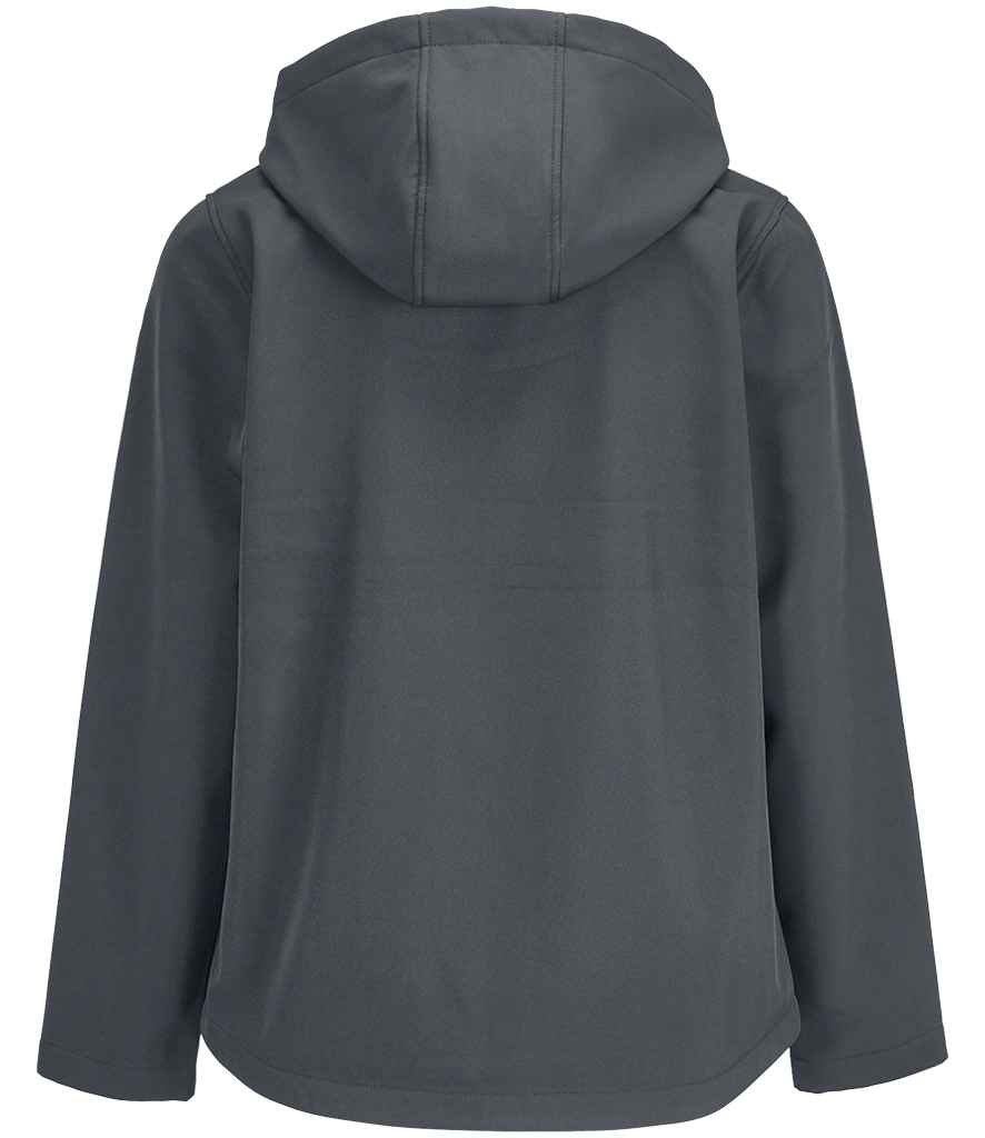 SOL'S SOL'S Ladies Race Hooded Soft Shell Jacket - Charcoal (04448)