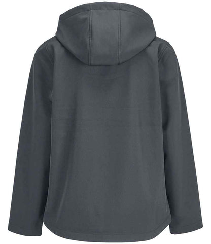 SOL'S SOL'S Ladies Race Hooded Soft Shell Jacket - Charcoal (04448)