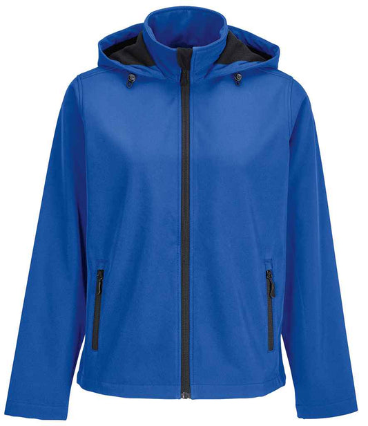 SOL'S SOL'S Ladies Race Hooded Soft Shell Jacket - Royal Blue (04448)