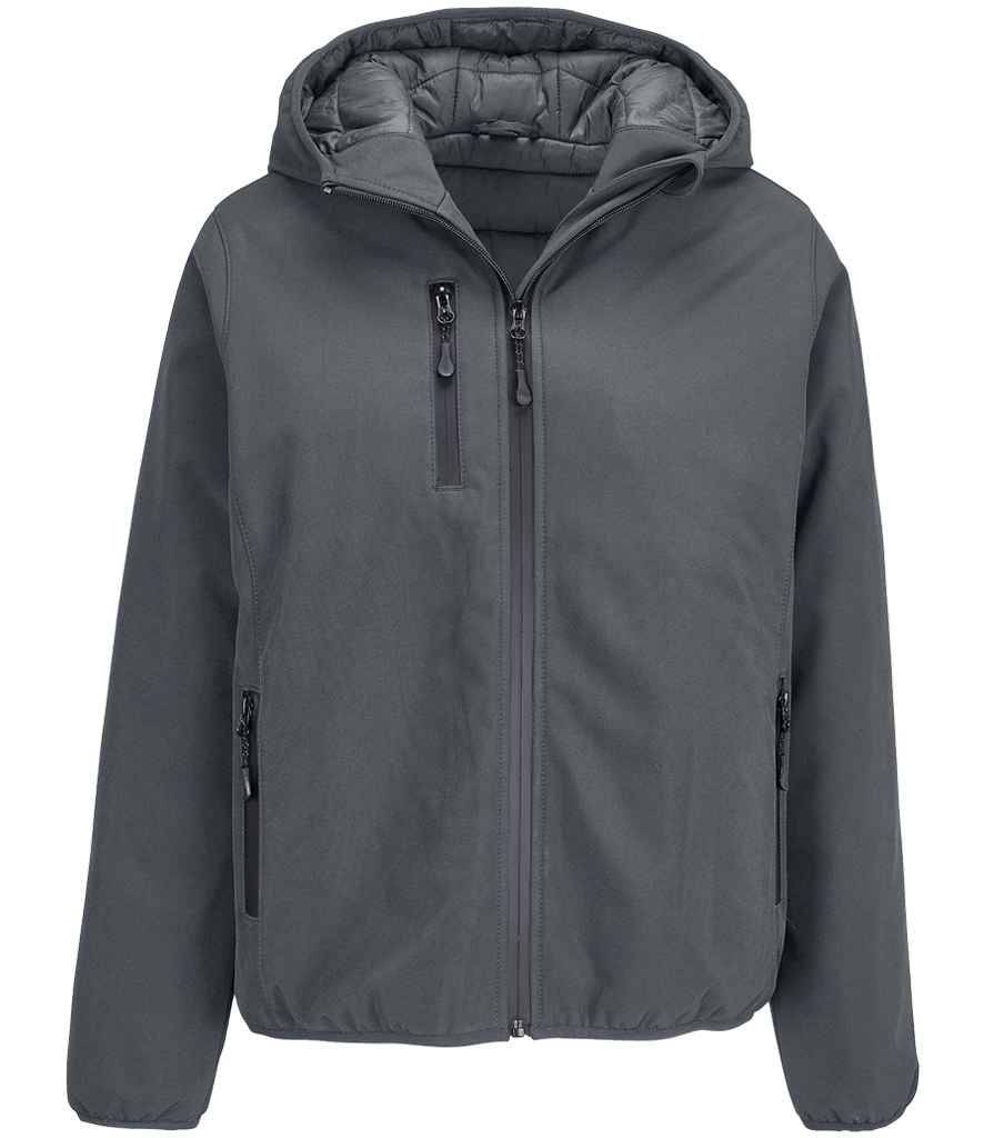 SOL'S SOL'S Ladies Falcon Padded Soft Shell Jacket - Charcoal (04450)