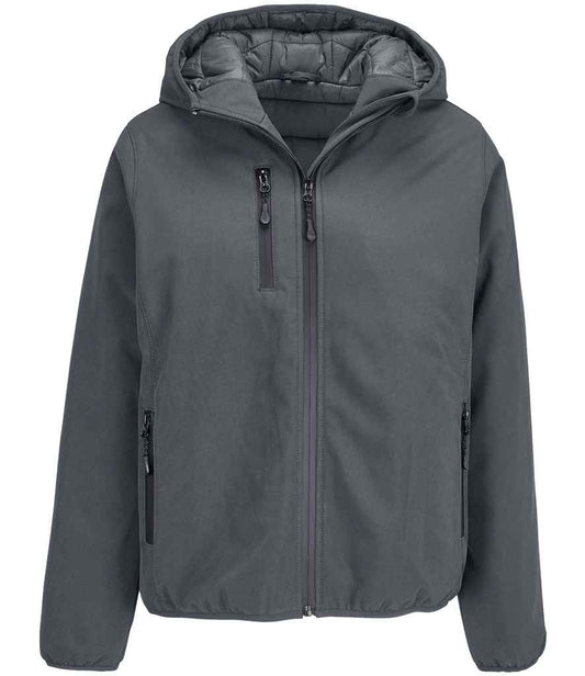 SOL'S SOL'S Ladies Falcon Padded Soft Shell Jacket - Charcoal (04450)