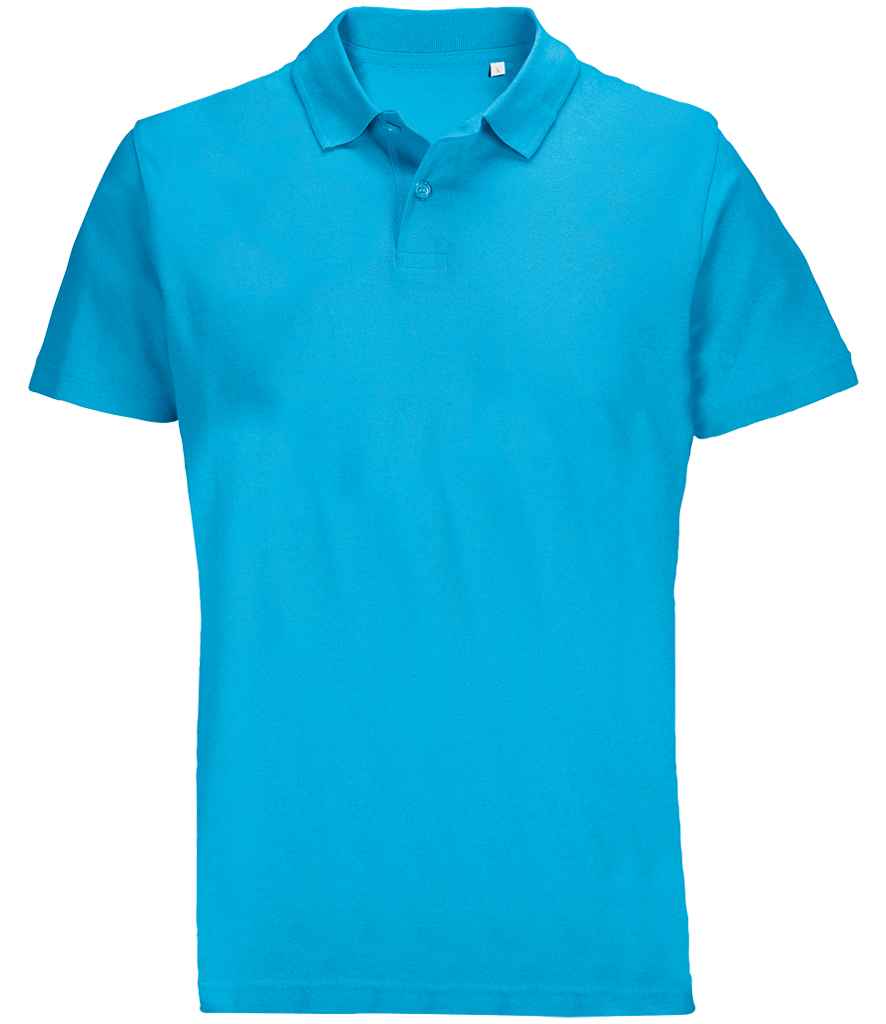 SOL'S SOL'S Unisex Pulse Twin Piqué Polo Shirt - Aqua (04502)