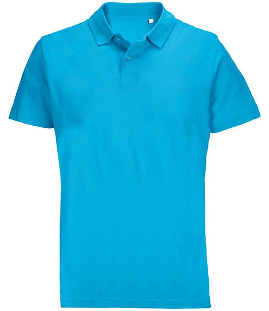 SOL'S SOL'S Unisex Pulse Twin Piqué Polo Shirt - Aqua (04502)