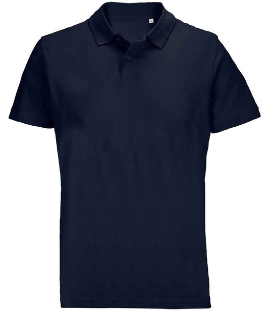 SOL'S SOL'S Unisex Pulse Twin Piqué Polo Shirt - French Navy (04502)