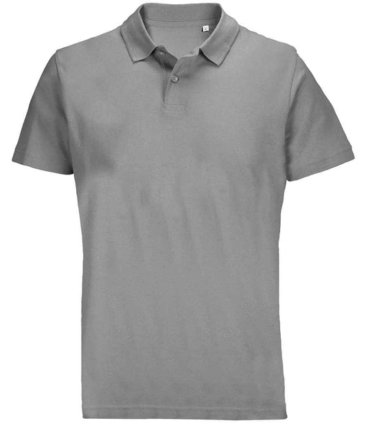 SOL'S SOL'S Unisex Pulse Twin Piqué Polo Shirt - Grey Marl (04502)
