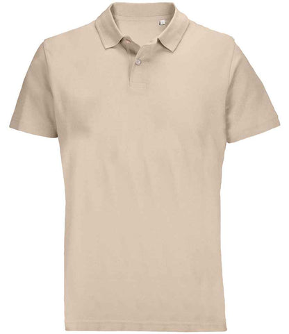 SOL'S SOL'S Unisex Pulse Twin Piqué Polo Shirt - Linen (04502)