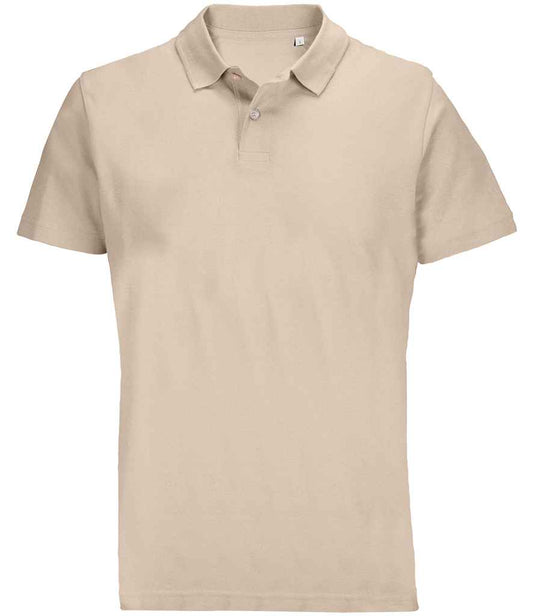SOL'S SOL'S Unisex Pulse Twin Piqué Polo Shirt - Linen (04502)