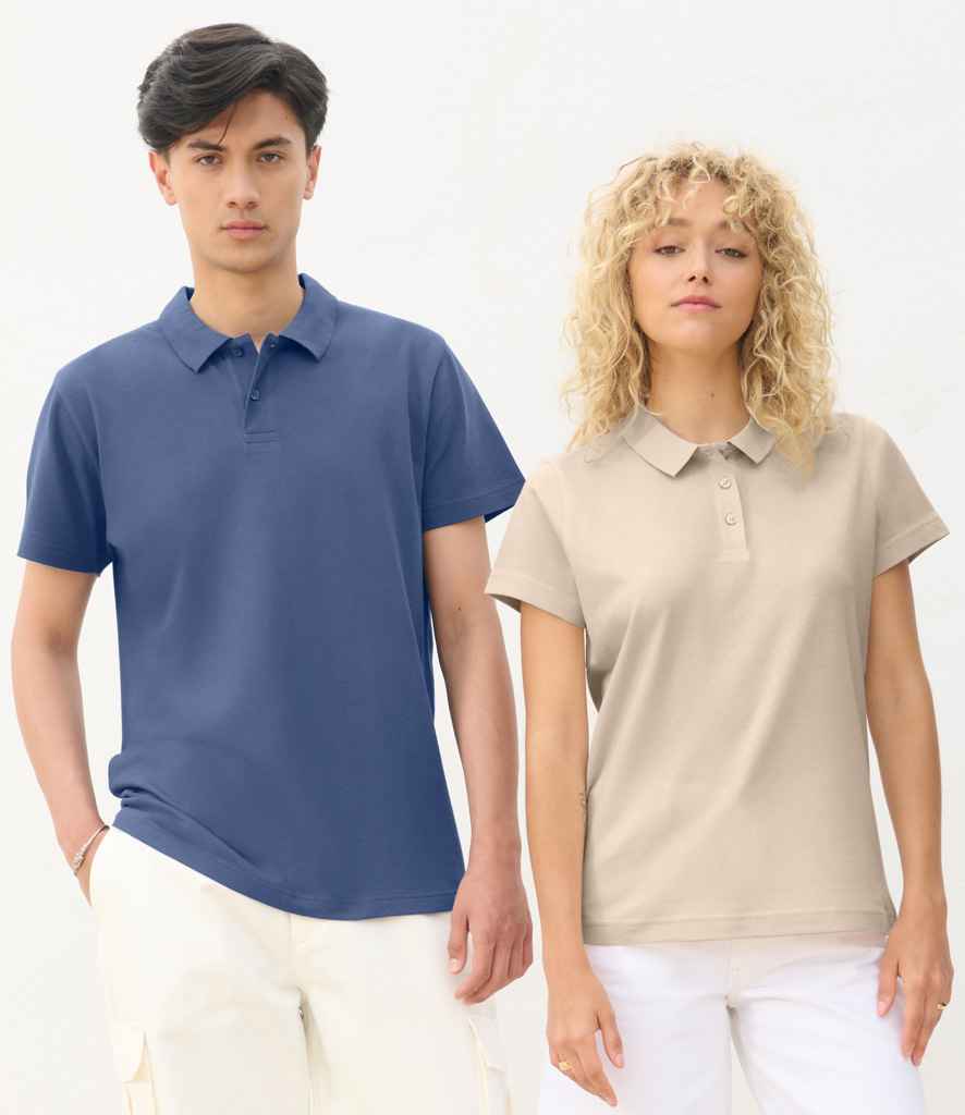 SOL'S SOL'S Unisex Pulse Twin Piqué Polo Shirt - Linen (04502)