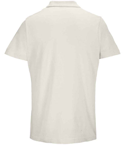 SOL'S SOL'S Unisex Pulse Twin Piqué Polo Shirt - Off White (04502)