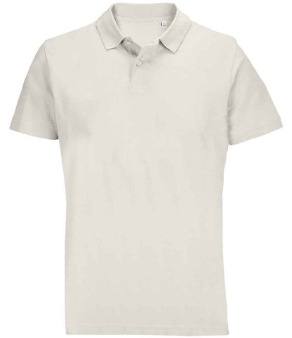 SOL'S SOL'S Unisex Pulse Twin Piqué Polo Shirt - Off White (04502)