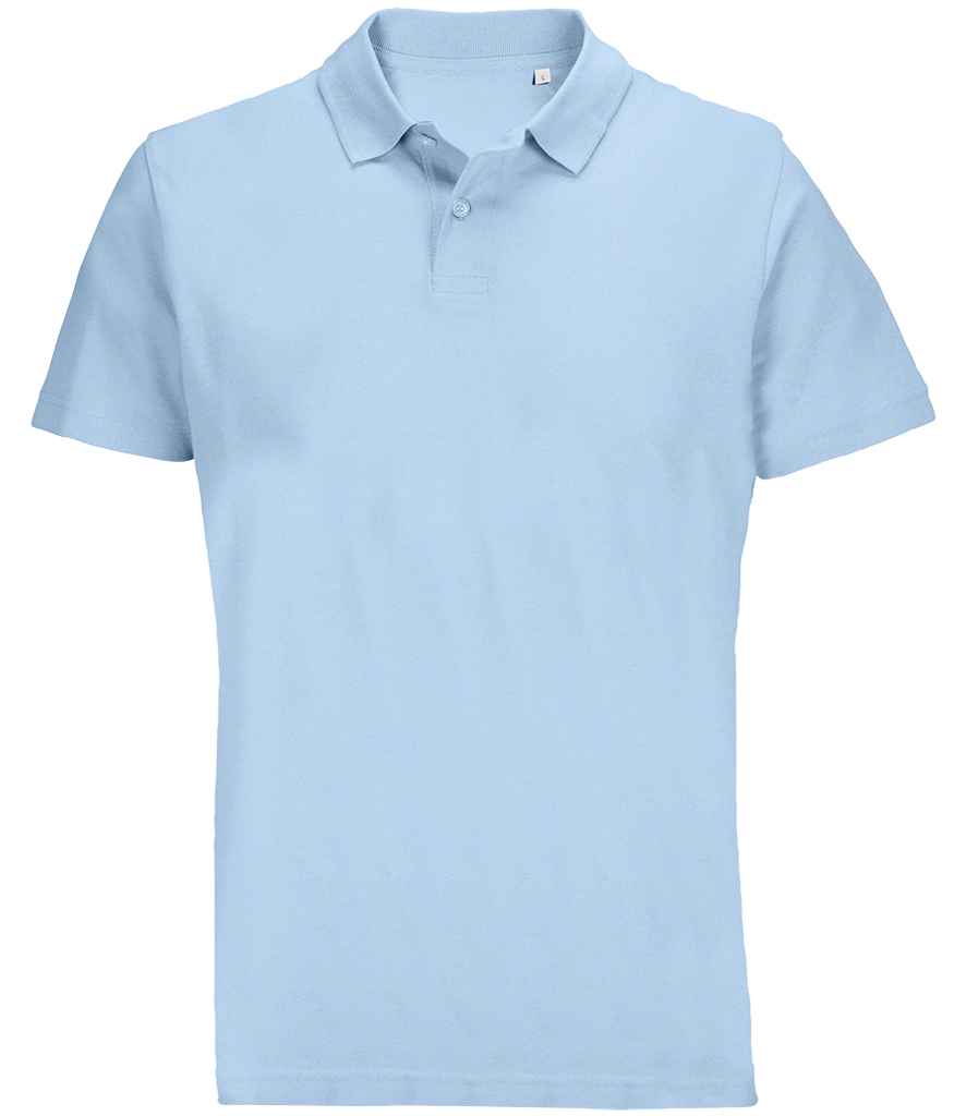 SOL'S SOL'S Unisex Pulse Twin Piqué Polo Shirt - Sky Blue (04502)