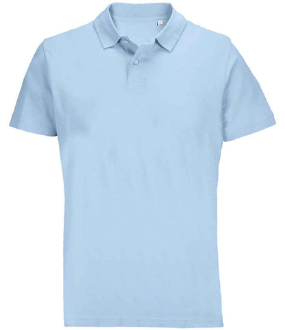 SOL'S SOL'S Unisex Pulse Twin Piqué Polo Shirt - Sky Blue (04502)