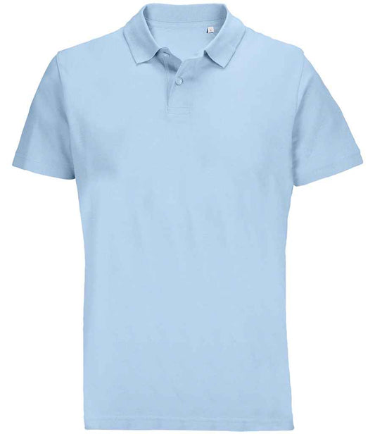 SOL'S SOL'S Unisex Pulse Twin Piqué Polo Shirt - Sky Blue (04502)