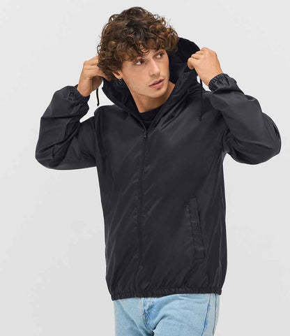 SOL'S shield unisex windbreaker jacket - black (04758)