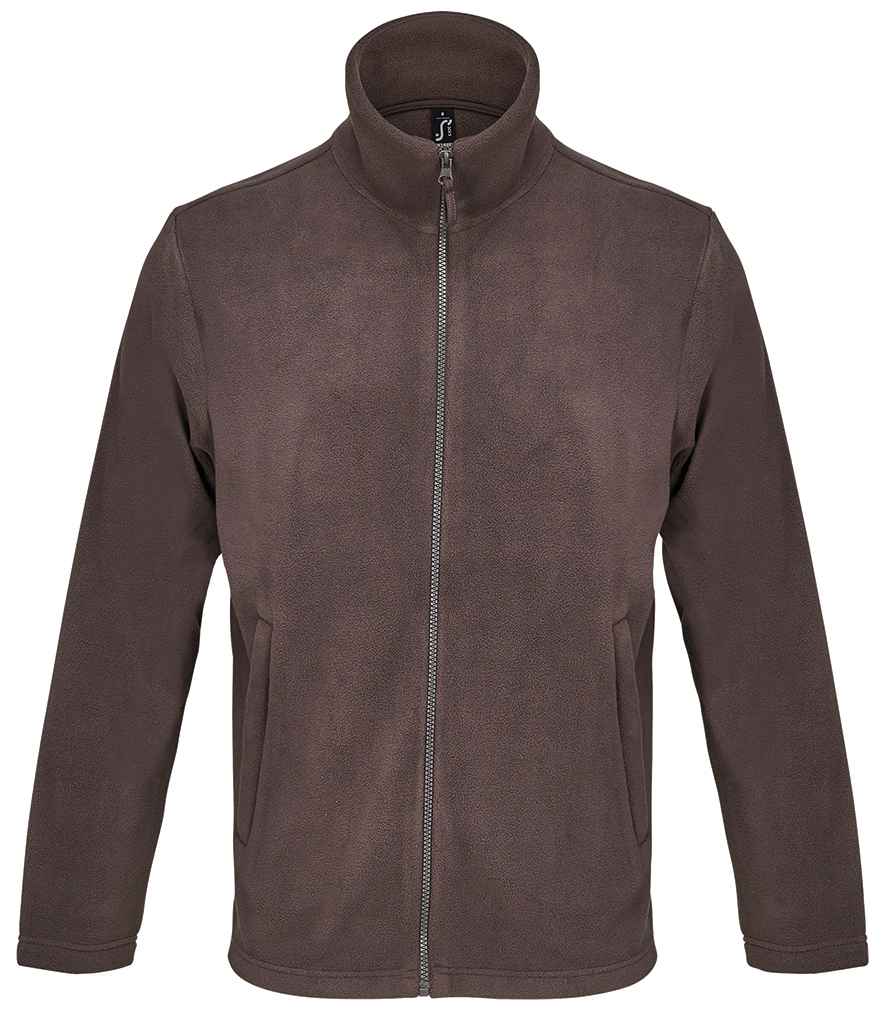 SOL'S unisex nitro micro fleece jacket - dark chocolate (04759)