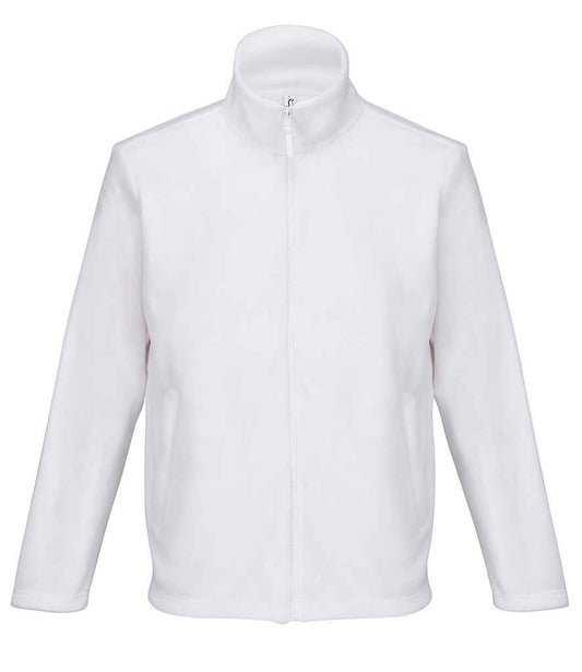 SOL'S unisex nitro micro fleece jacket - white (04759)