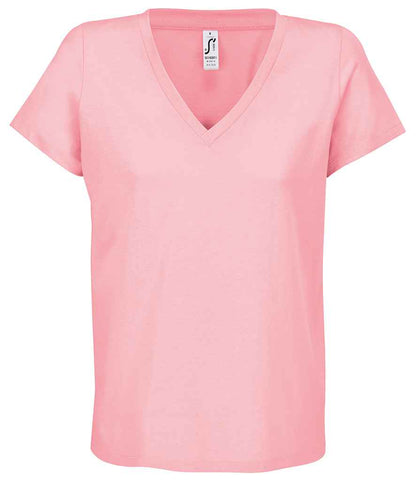 SOL'S ladies regent v neck t-shirt - candy pink (04766)