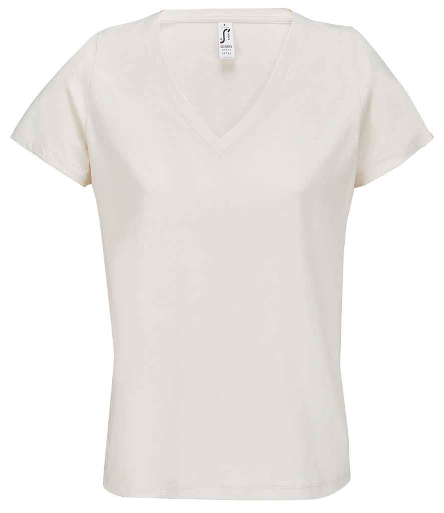 SOL'S ladies regent v neck t-shirt - off white (04766)