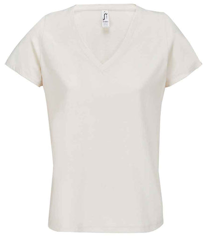 SOL'S ladies regent v neck t-shirt - off white (04766)