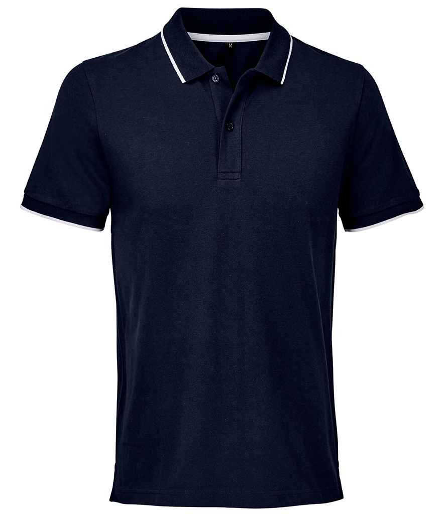 SOL'S unisex palermo polo shirt - french navy/white (04769)