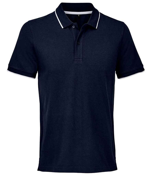 SOL'S unisex palermo polo shirt - french navy/white (04769)