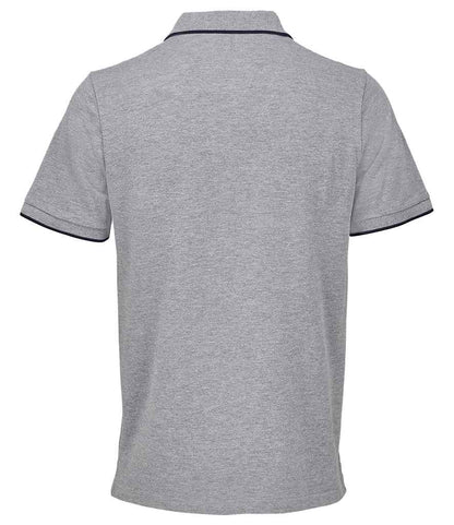SOL'S unisex palermo polo shirt - grey marl/french navy (04769)